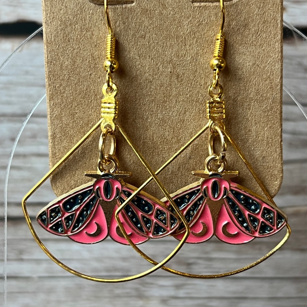 Moth Earrings - Picture 5 of 6